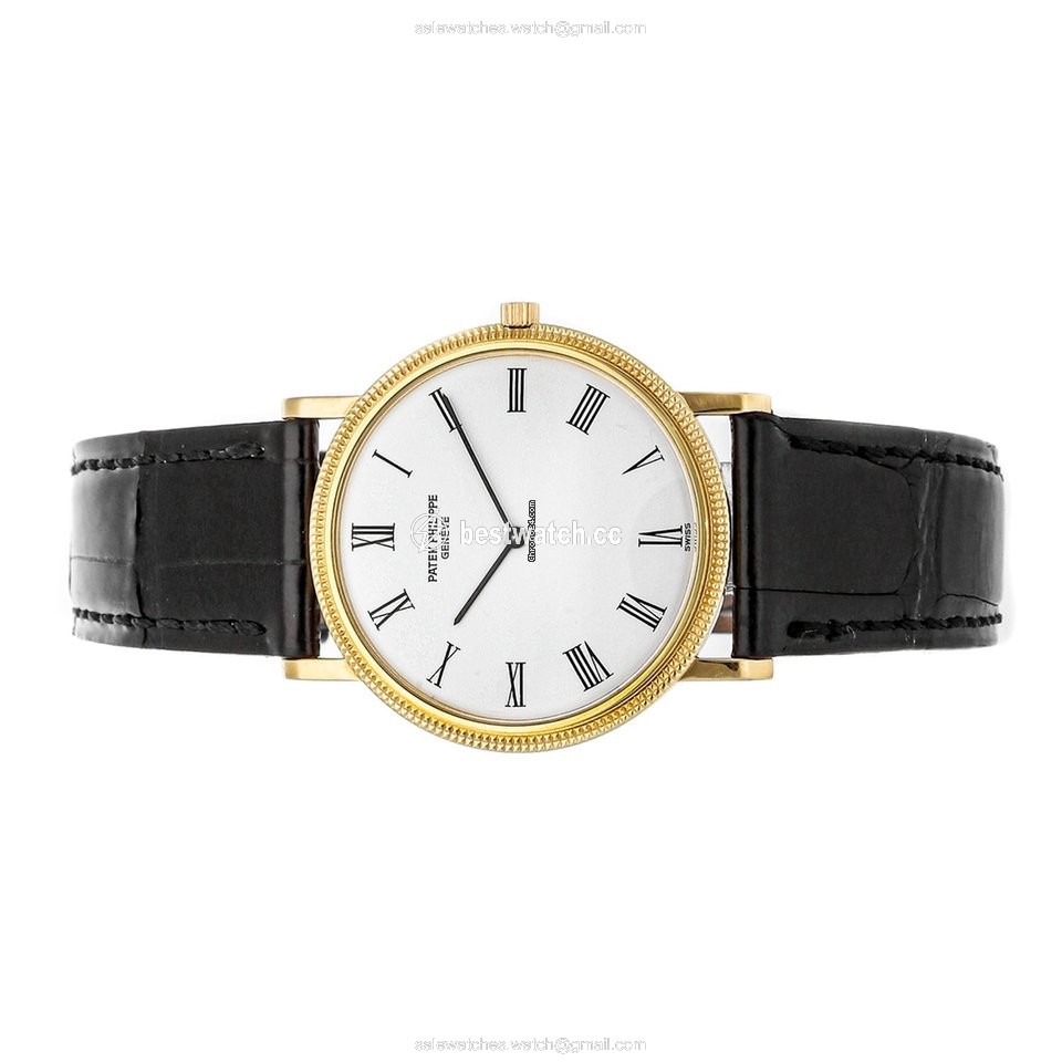 IMG_9085 Patek Philippe Calatrava Mens watch Unisex Manual winding Yellow gold 3520 D Replica 2