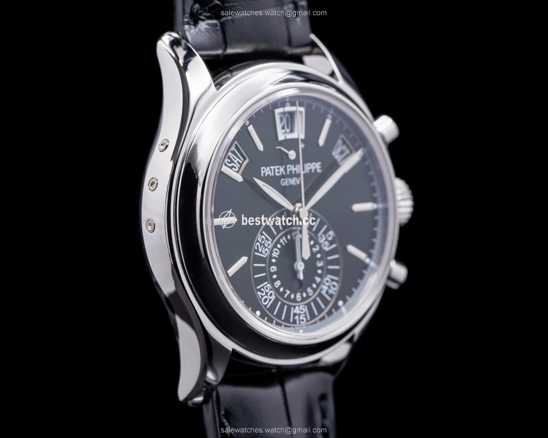IMG_9085 Patek Philippe Annual Calendar Chronograph Mens watch Unisex Automatic Platinum 5960P-016 Replica 2