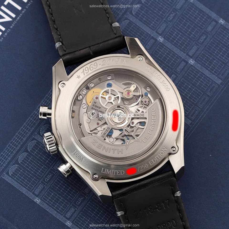 IMG_9085 Zenith El Primero Chronomaster Mens watch Unisex Automatic Titanium 95.3001.3600 69.c817 Replica 2