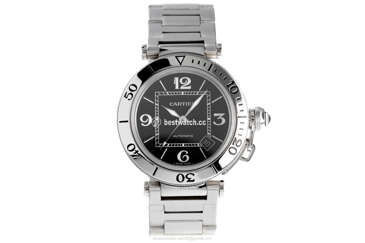 IMG_9085 Cartier Pasha Seatimer Mens watch Unisex Automatic Steel 2790 Replica 2
