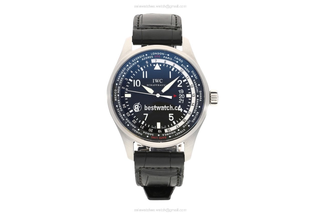 IMG_9085 IWC Pilot Worldtimer Mens watch Unisex Automatic Steel 3262 Replica 2