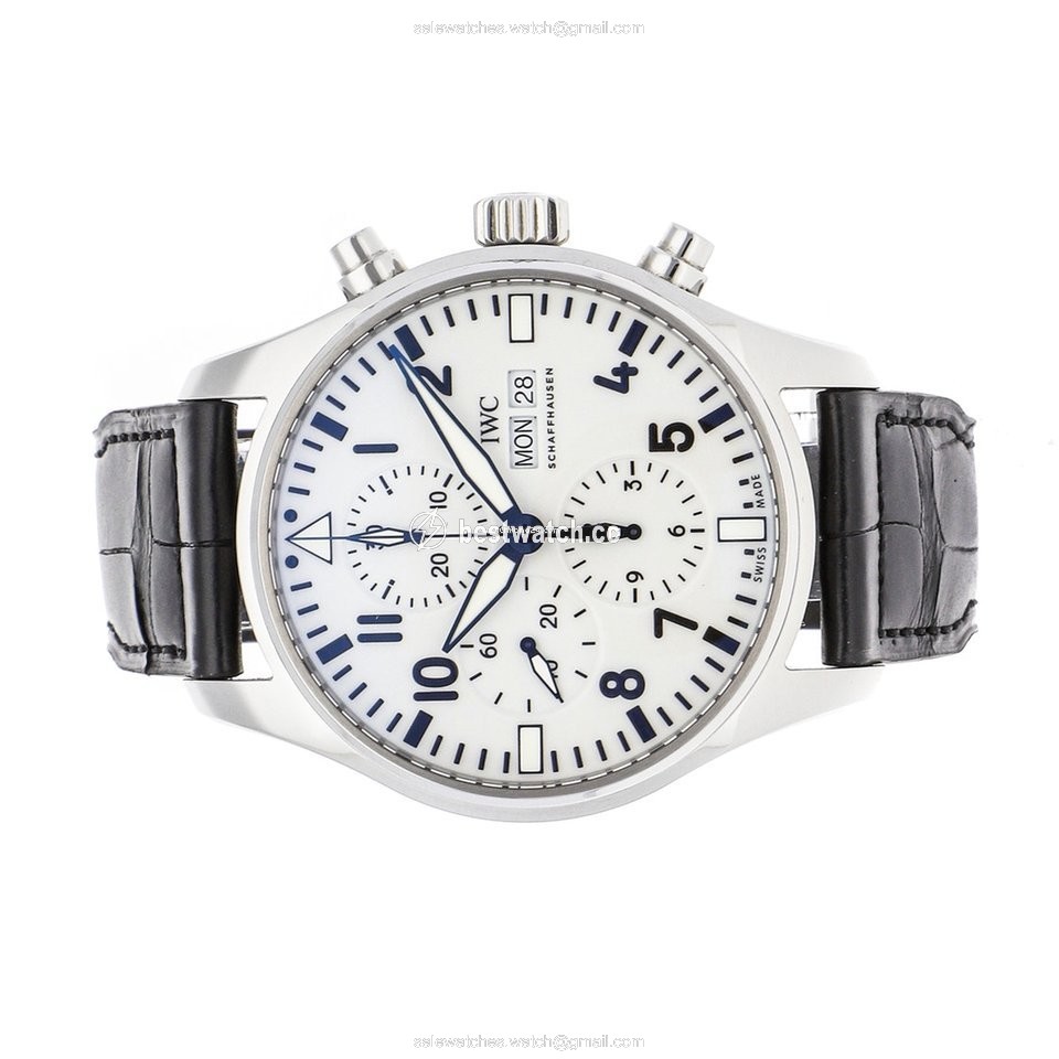 IMG_9085 IWC Pilot Chronograph Mens watch Unisex Automatic Steel IW3777-25 Replica 2