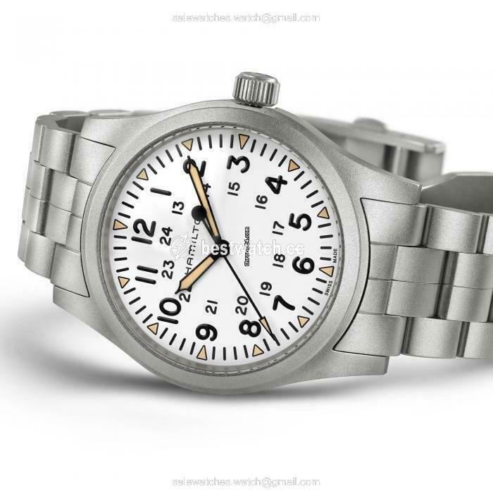 Hamilton Khaki Field Mens watch Unisex Manual winding Steel H69529113 Replica 2