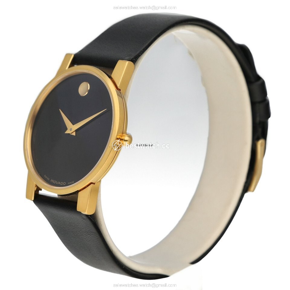IMG_9085 Movado Museum Mens watch Unisex Quartz Gold Steel 87.G4.875 Replica 2