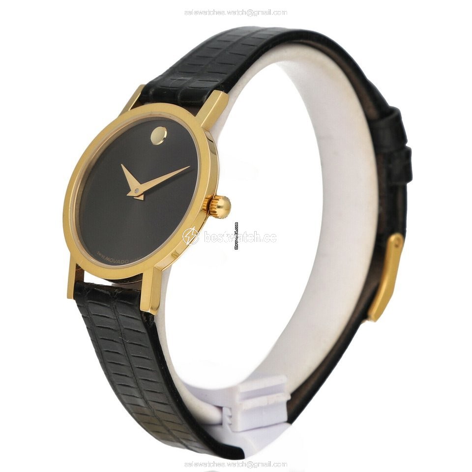 IMG_9085 Movado Museum Mens watch Unisex Quartz Gold Steel 87.A1.832.1 Replica 2