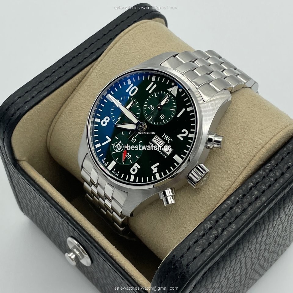 IMG_9085 IWC Pilot Chronograph Mens watch Unisex Automatic Steel IW388104 Replica 2