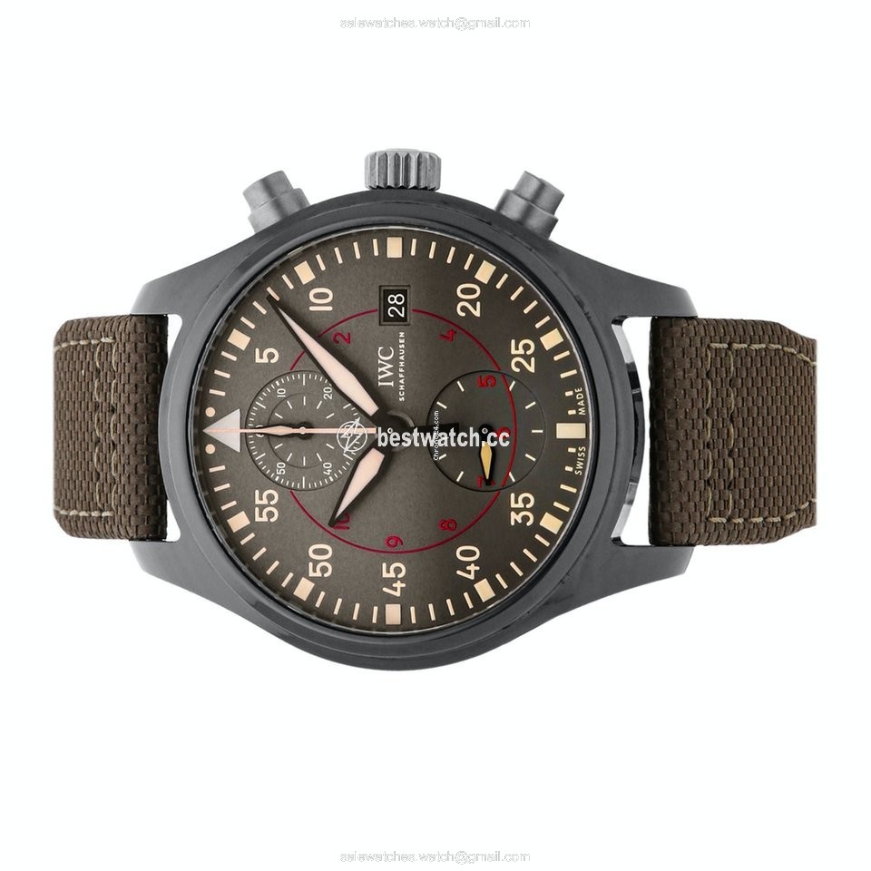 IWC Pilot Chronograph Top Gun Miramar Mens watch Unisex Automatic Ceramic IW3890-02 Replica 2