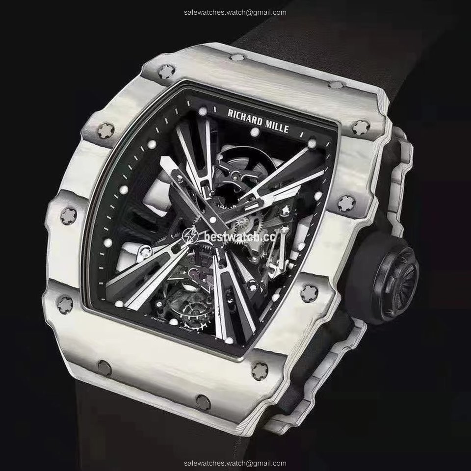 Richard Mille Mens watch Unisex Automatic Carbon Richard Mille RM 12-01 Tourbillon Quartz Tpt Replica 2