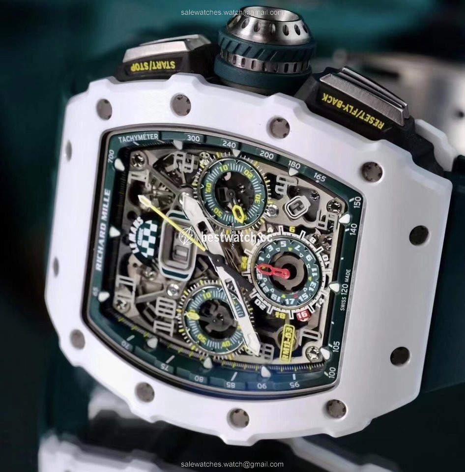 IMG_9085 Richard Mille RM 011 Mens watch Unisex Automatic Ceramic Richard Mille Le Mans Classic Automatic Flyback Chronograph RM11 03 Replica 2