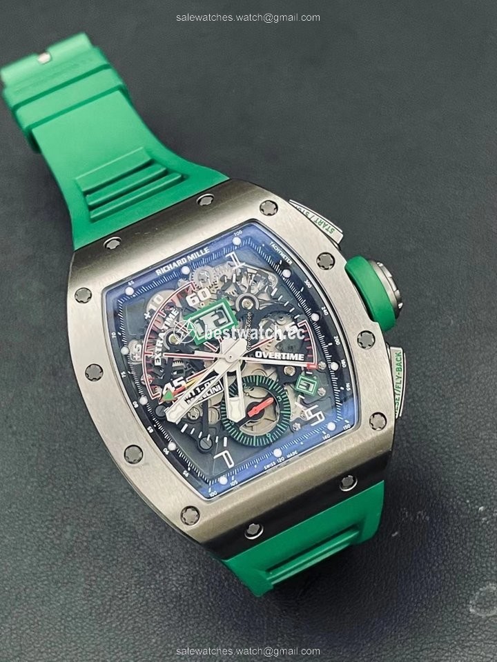 Richard Mille RM 011 Mens watch Unisex Automatic Titanium Richard Mille Roberto Mancini Titanium RM11-01 Replica 2