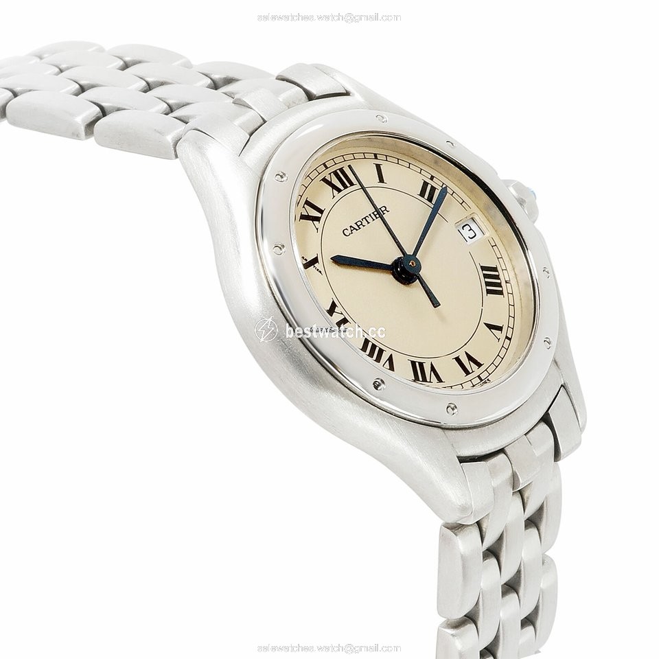 IMG_9085 Cartier Cougar Womens watch Quartz Steel 987906 Replica 2
