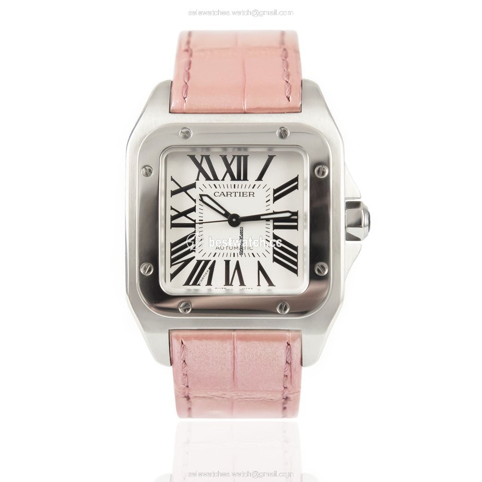 IMG_9085 Cartier Santos 100 Womens watch Automatic Steel W20126X8 Replica 2