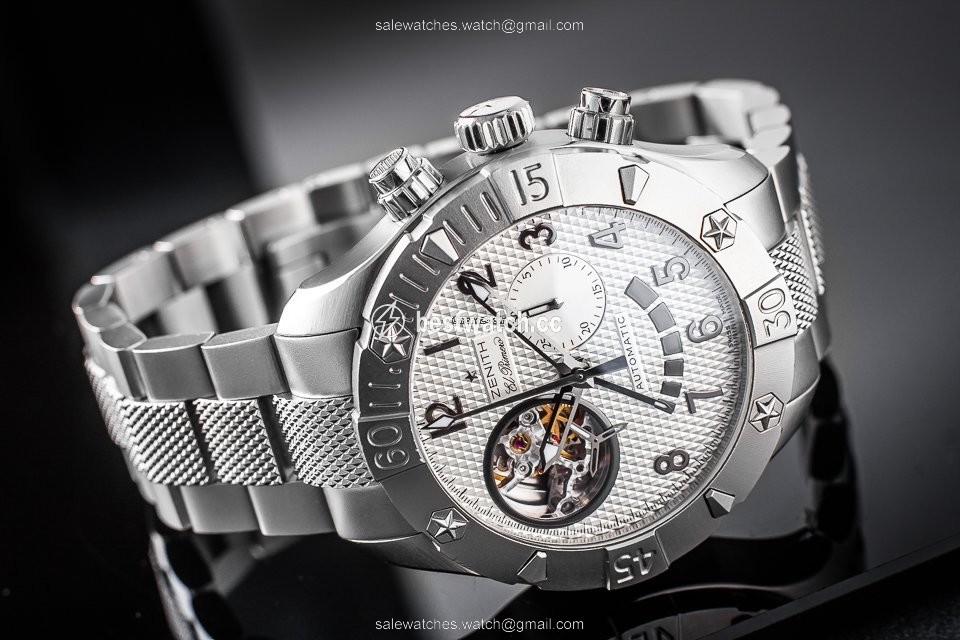 IMG_9085 Zenith Defy El Primero Mens watch Unisex Automatic Steel 03.0516.4021 Replica 2