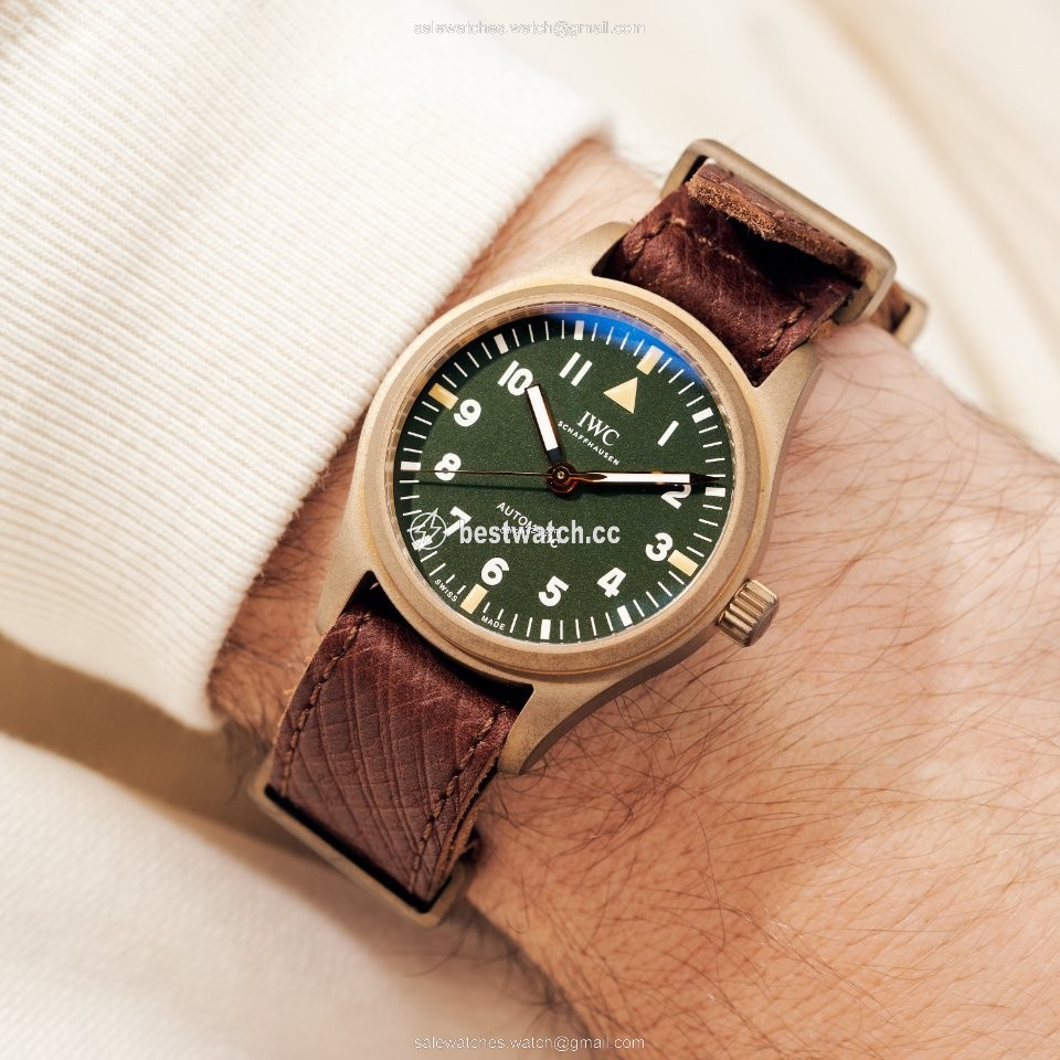 IMG_9085 IWC Pilots Watch Automatic 36 Mens watch Unisex Automatic Bronze IW324019 Replica 2