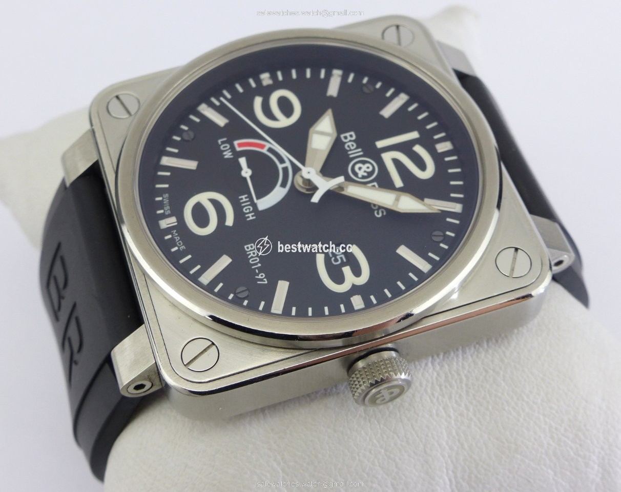 IMG_9085 Bell & Ross BR 01-97 Reserve de Marche Mens watch Unisex Automatic Steel BR01-97-S Replica 2