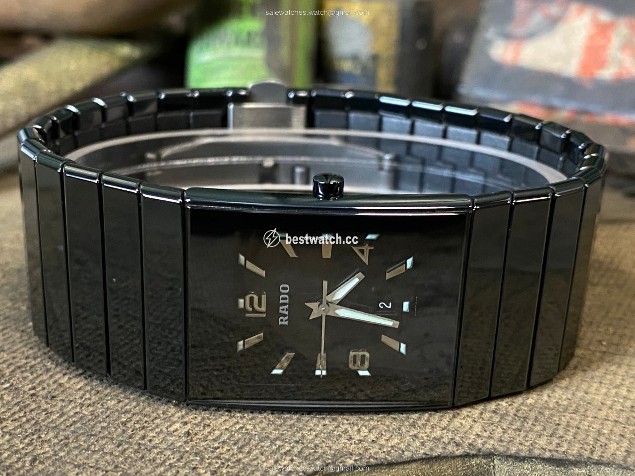 Rado Diastar Mens watch Unisex Quartz Ceramic 152.0347.3 Replica 2
