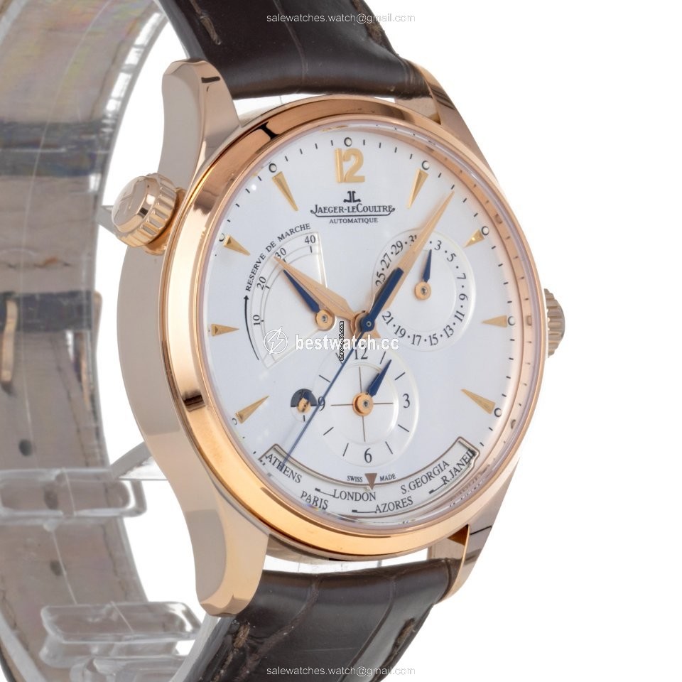 IMG_9085 Jaeger-LeCoultre Master Geographic Mens watch Unisex Automatic Rose gold Q1422521 176.2.29.5 Replica 2