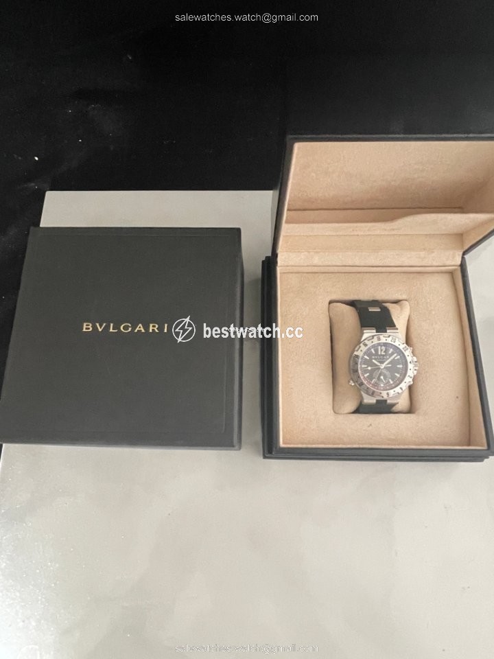 IMG_9085 Bulgari Diagono Mens watch Unisex Automatic Steel GMT40S Replica 2