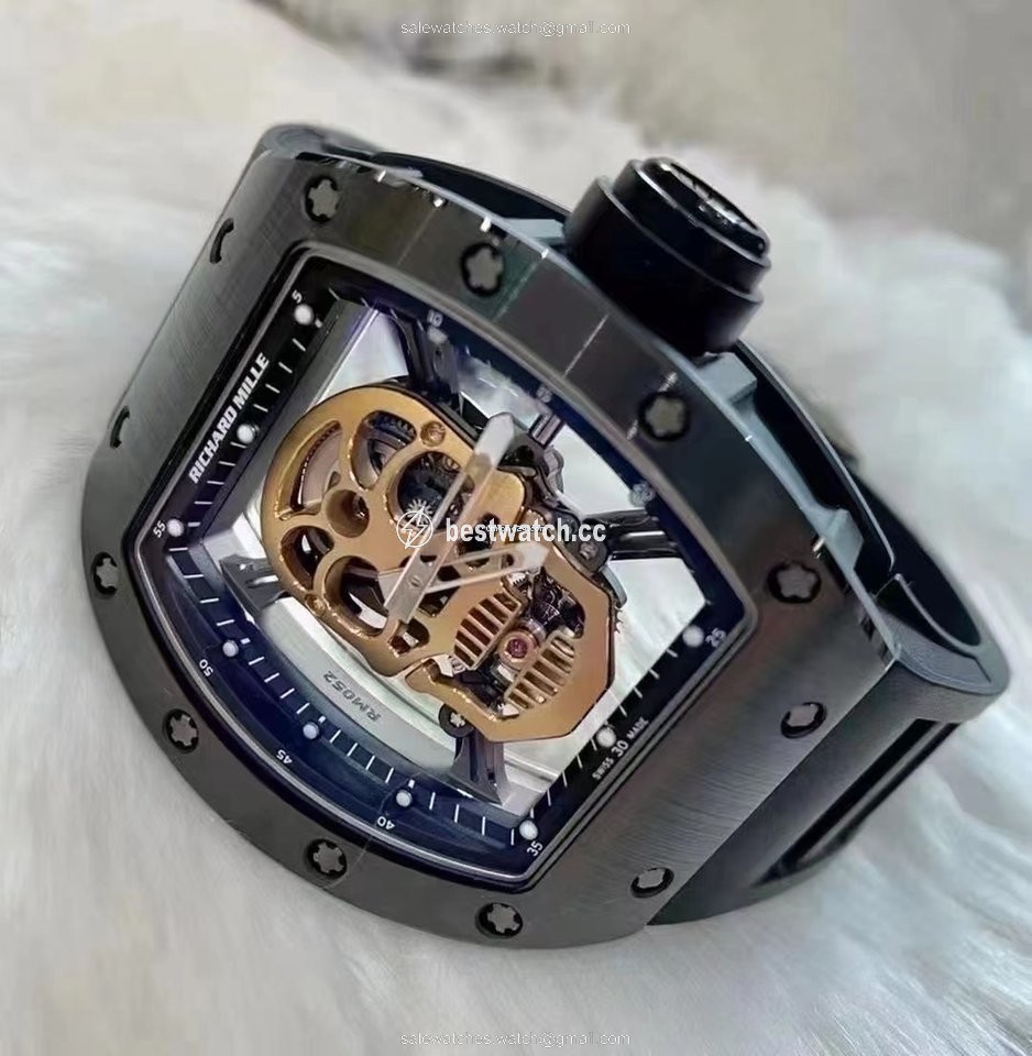 IMG_9085 Richard Mille RM 052 Mens watch Unisex Titanium Richard Mille RM052 Black Replica 2