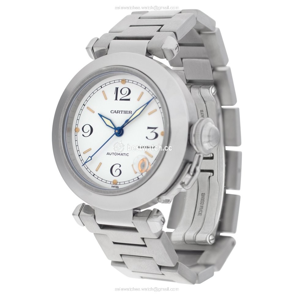 IMG_9085 Cartier Pasha C Mens watch Unisex Automatic Steel W31015M7 Replica 2