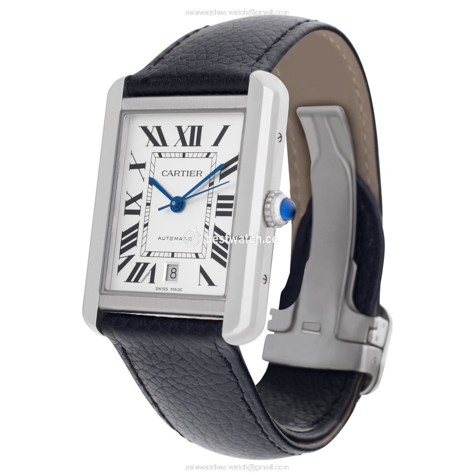 IMG_9085 Cartier Tank Solo Mens watch Unisex Automatic Steel W5200027 Replica 2