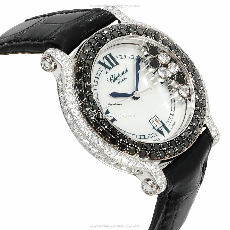 IMG_9085 Chopard Happy Sport Womens watch Quartz White gold 27 6180-50 Replica 2