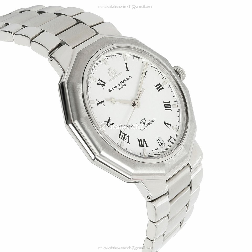 IMG_9085 Baume & Mercier Riviera Mens watch Unisex Quartz Steel MV045163 Replica 2