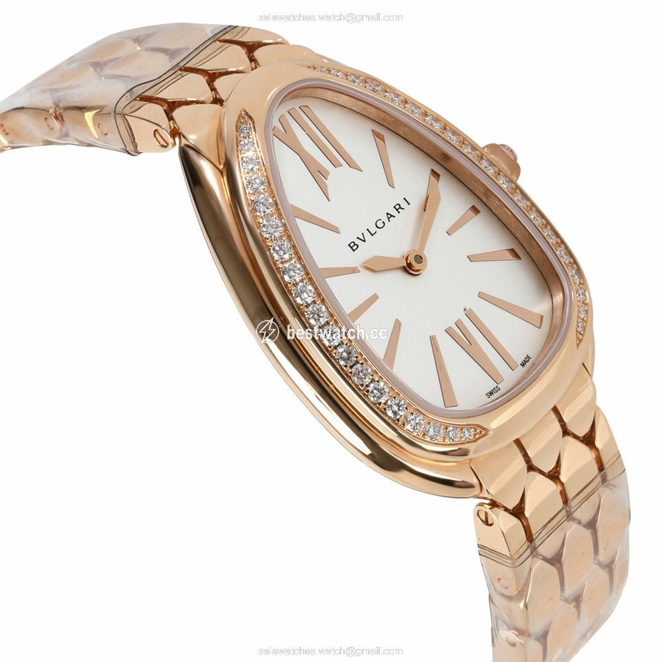 Bulgari Serpenti Womens watch Quartz Rose gold 103146 Replica 2