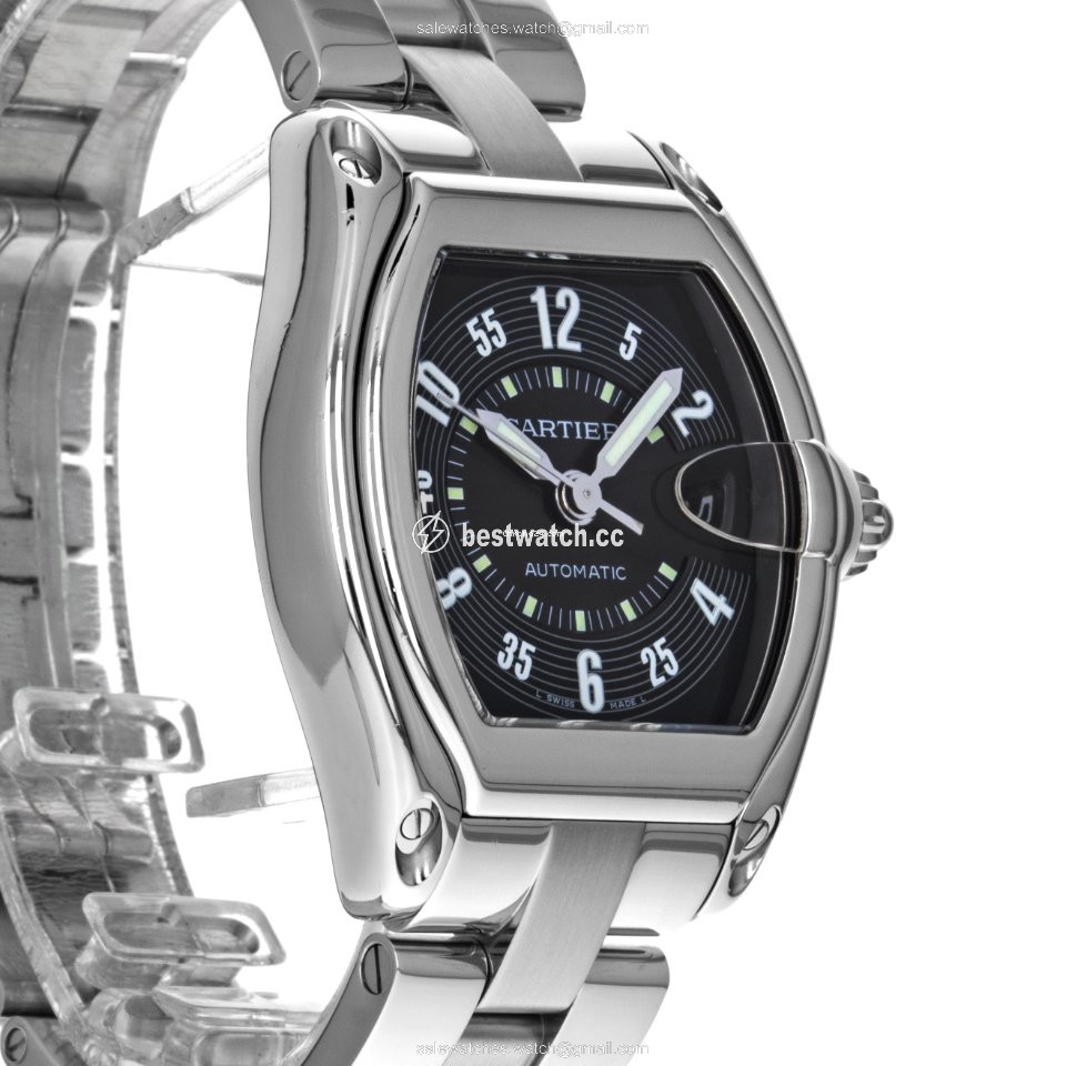 IMG_9085 Cartier Roadster Mens watch Unisex Automatic Steel W62002V3 2510 Replica 2