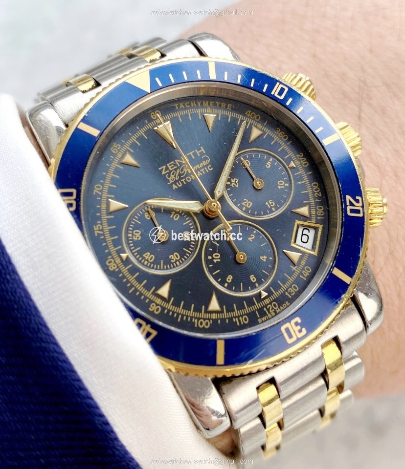 IMG_9085 Zenith El Primero Chronograph Mens watch Unisex Automatic Yellow gold 530370400 Replica 2