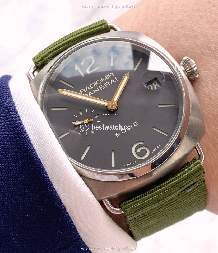 IMG_9085 Panerai Radiomir 8 Days Mens watch Unisex Manual winding Titanium 00346 Replica 2