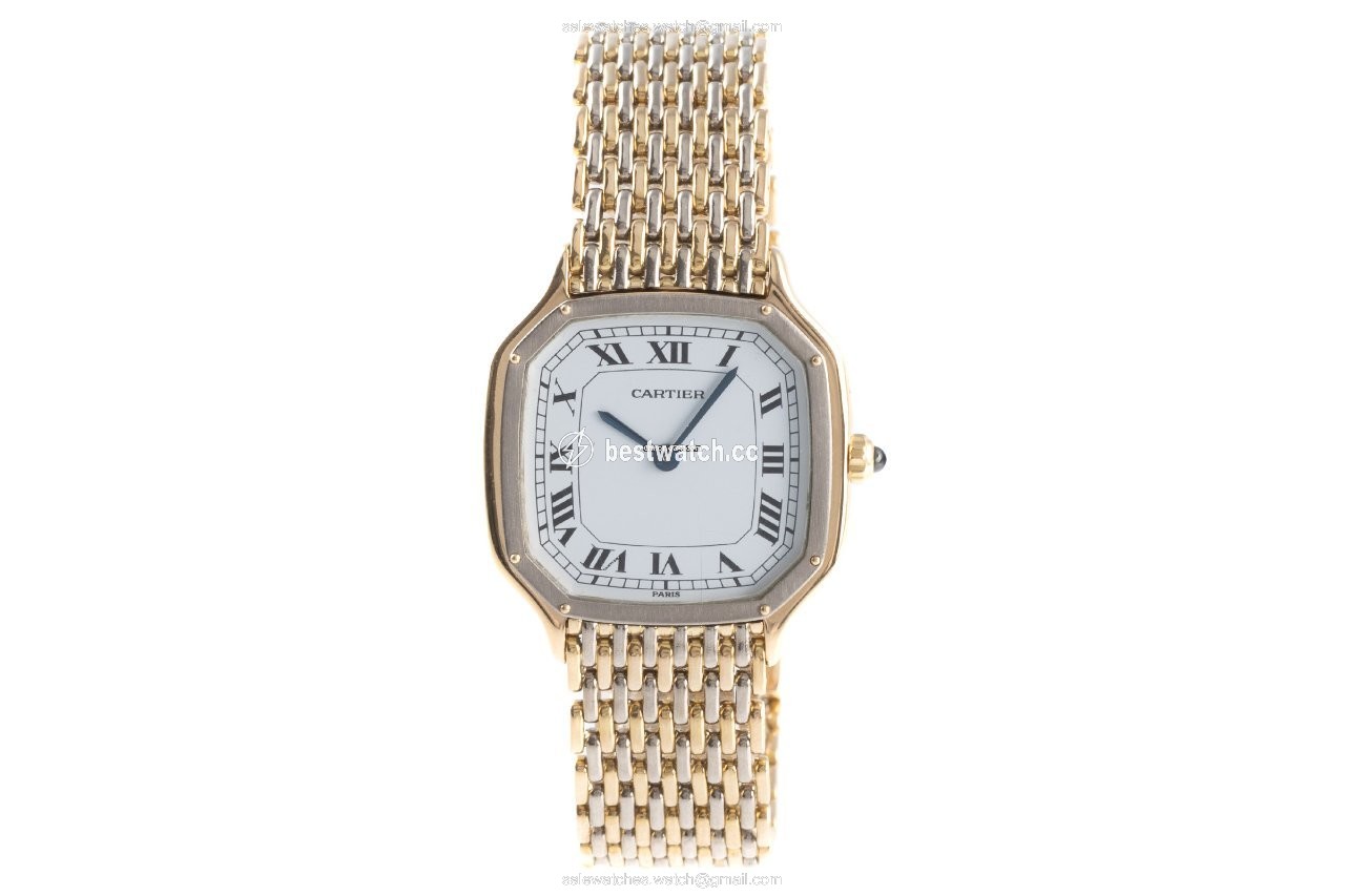 Cartier Santos Dumont Womens watch Manual winding Yellow gold 9606 Replica 2