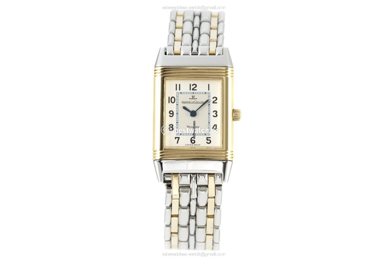 IMG_9085 Jaeger-LeCoultre Reverso Lady Womens watch Quartz Gold Steel 260.5.08 Replica 2