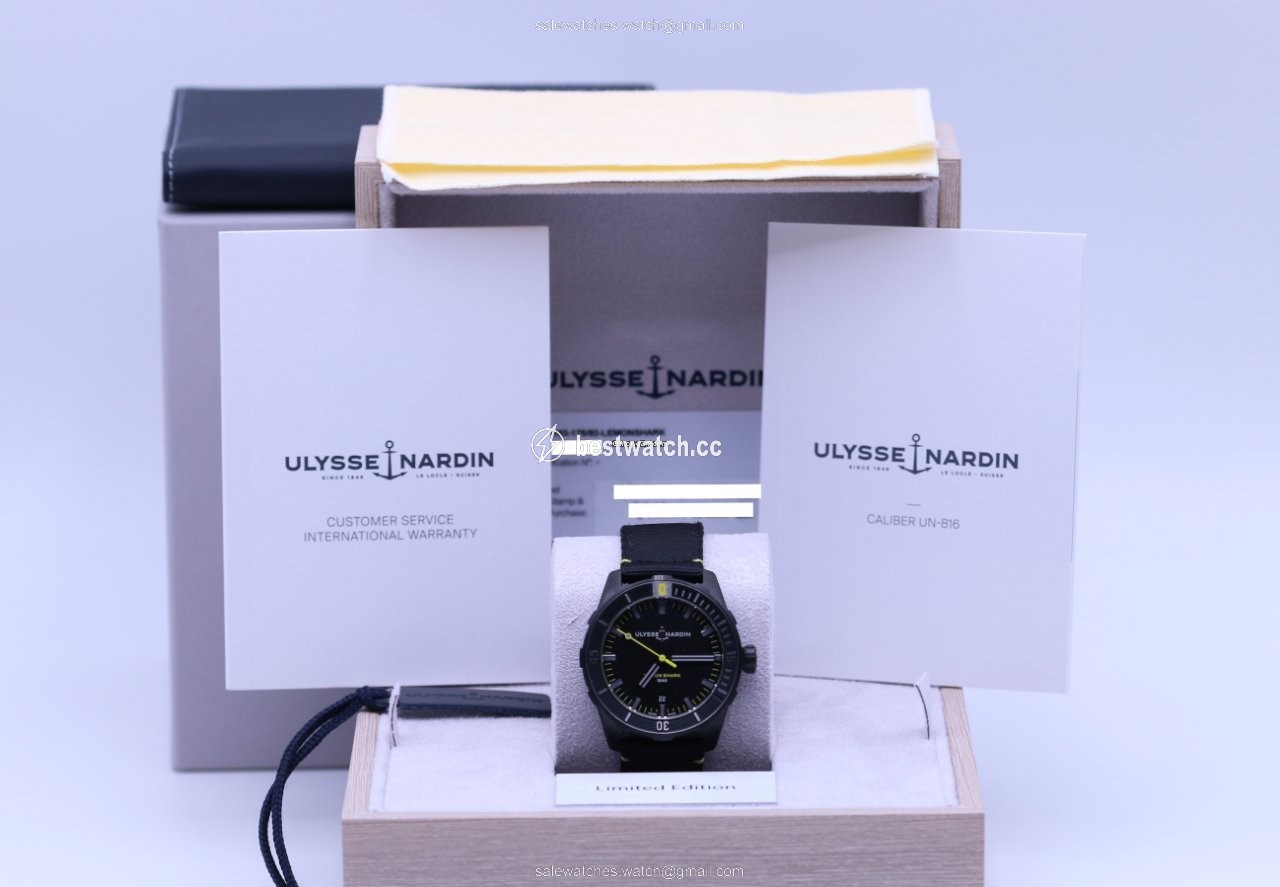 Ulysse Nardin Mens watch Unisex Automatic Steel 8163-175LE 92-LEMONSHARK Replica 2
