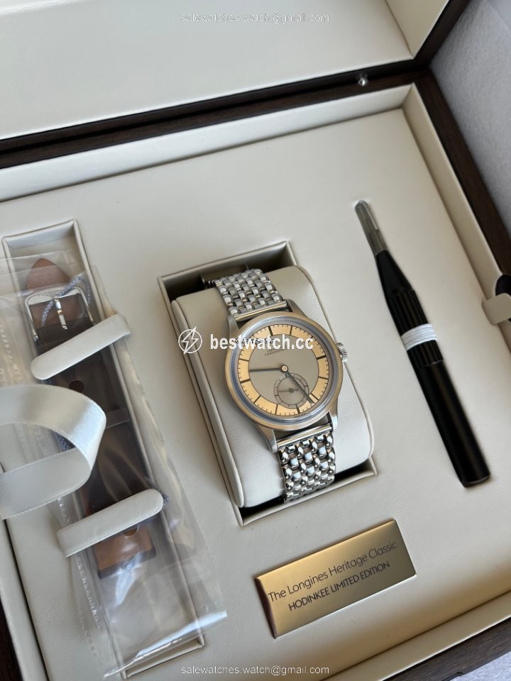 IMG_9085 Longines Heritage Mens watch Unisex Automatic Steel L2.828.4.72.2 Replica 2