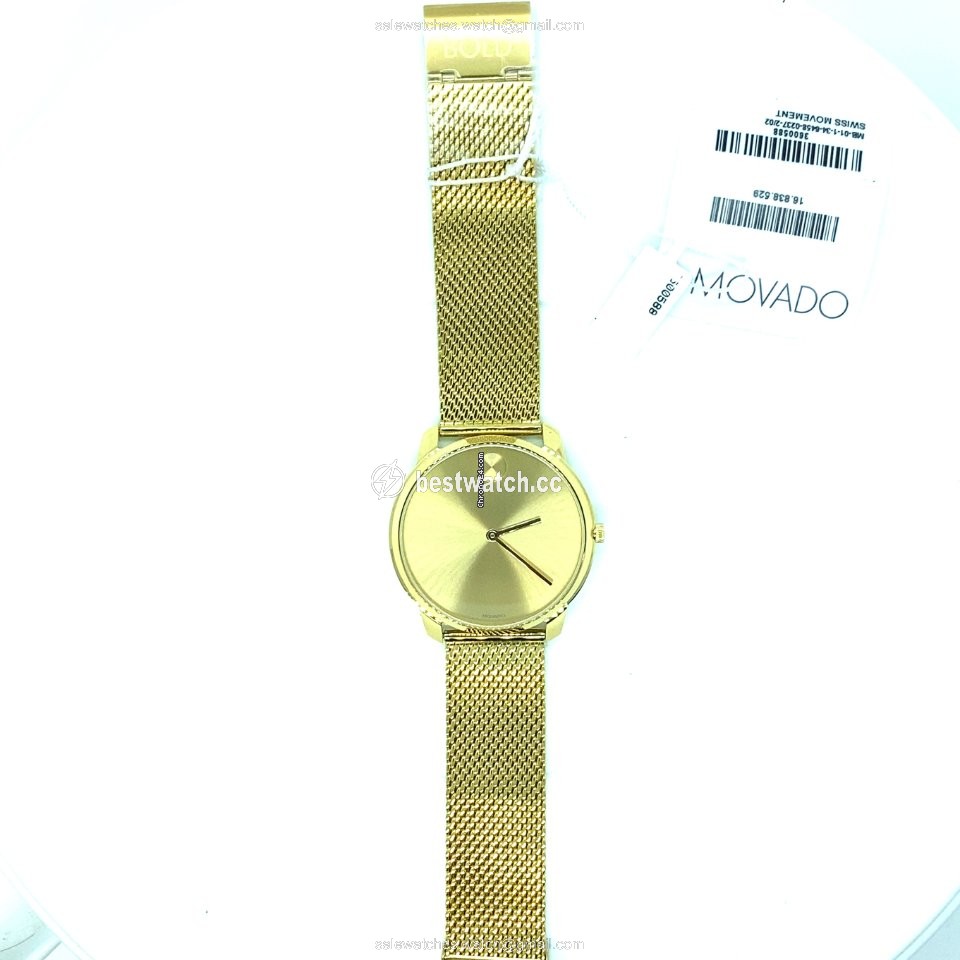 IMG_9085 Movado Bold Mens watch Unisex Quartz Steel 3600588 Replica 2