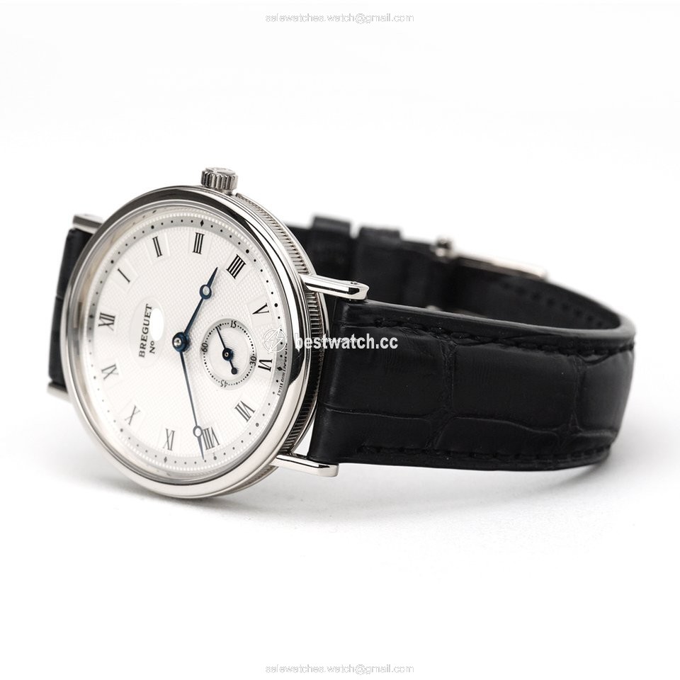 IMG_9085 Breguet Classique Mens watch Unisex Manual winding White gold 3910BB Replica 2