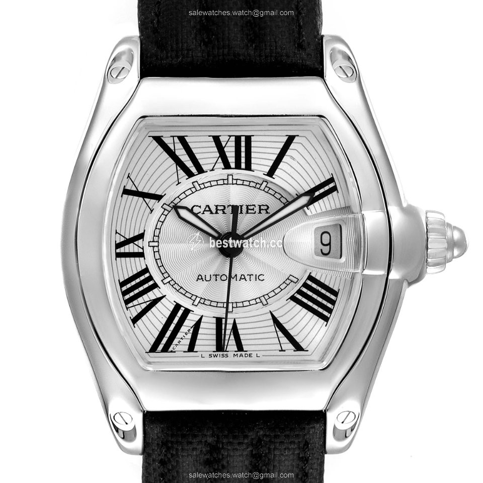 IMG_9085 Cartier Roadster Mens watch Unisex Automatic Steel W62025V3 Replica 2