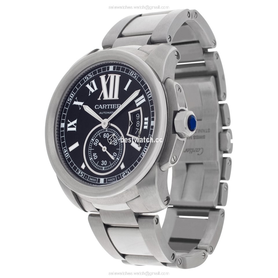 IMG_9085 Cartier Calibre de Cartier Mens watch Unisex Automatic Steel W7100016 Replica 2