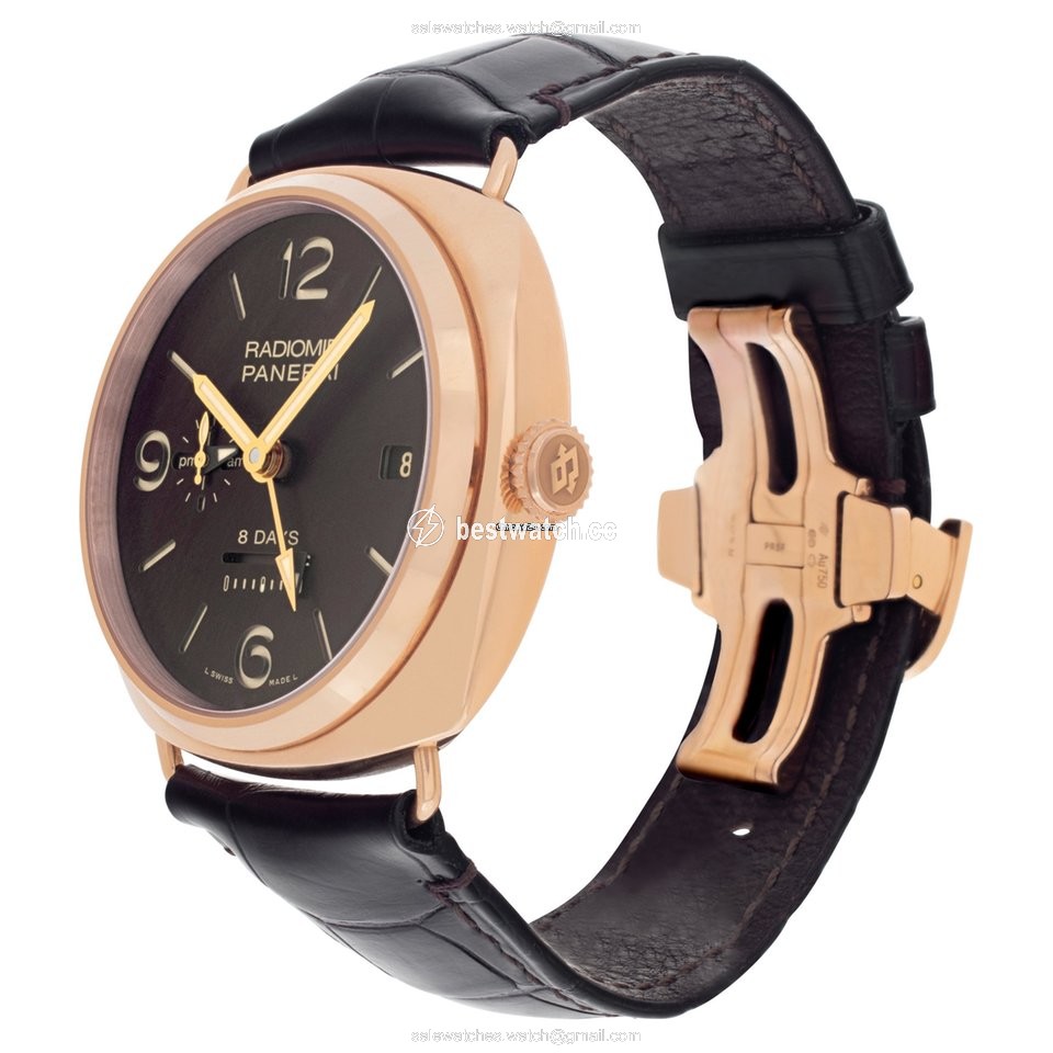 Panerai Special Editions Mens watch Unisex Manual winding Rose gold PAM395 Replica 2