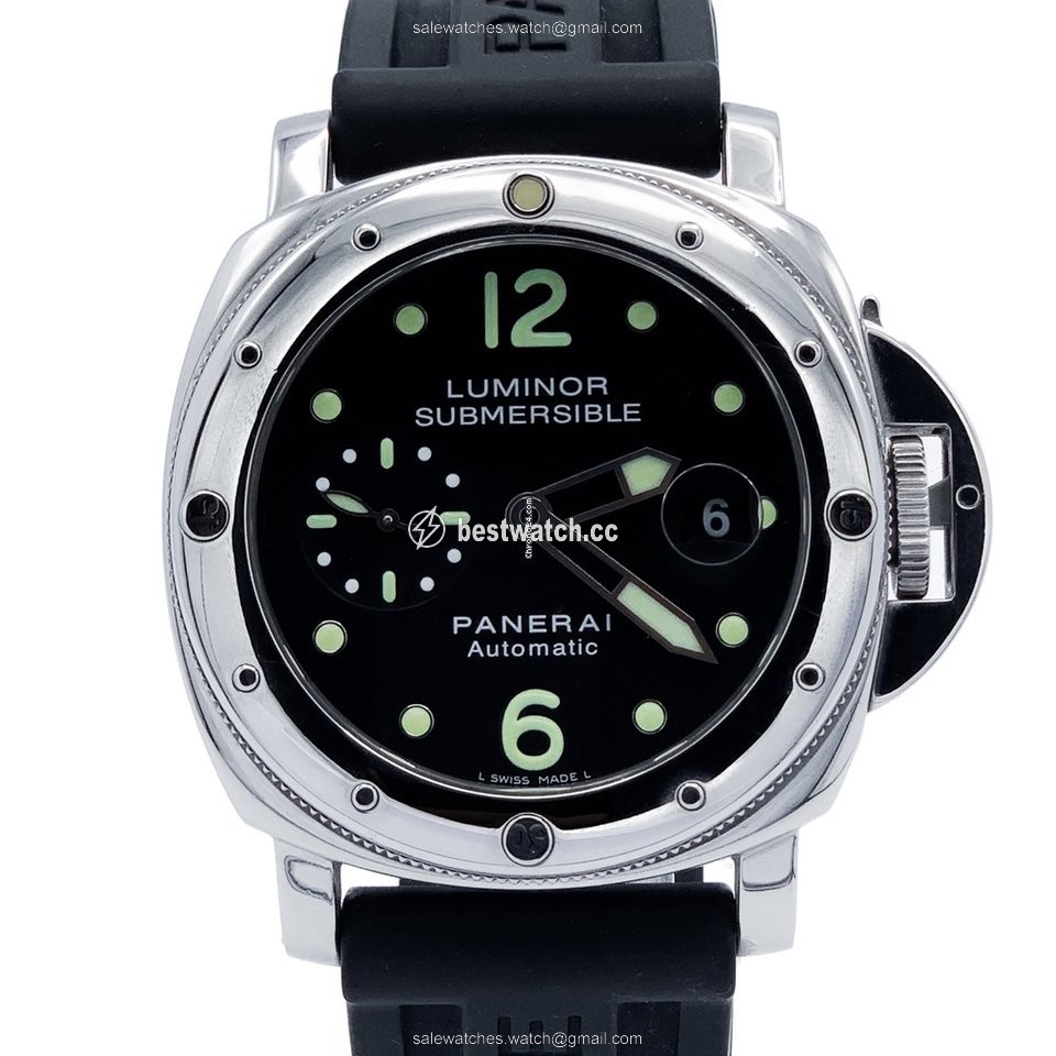 IMG_9085 Panerai Luminor Submersible Mens watch Unisex Automatic Steel PAM 00024 Replica 2