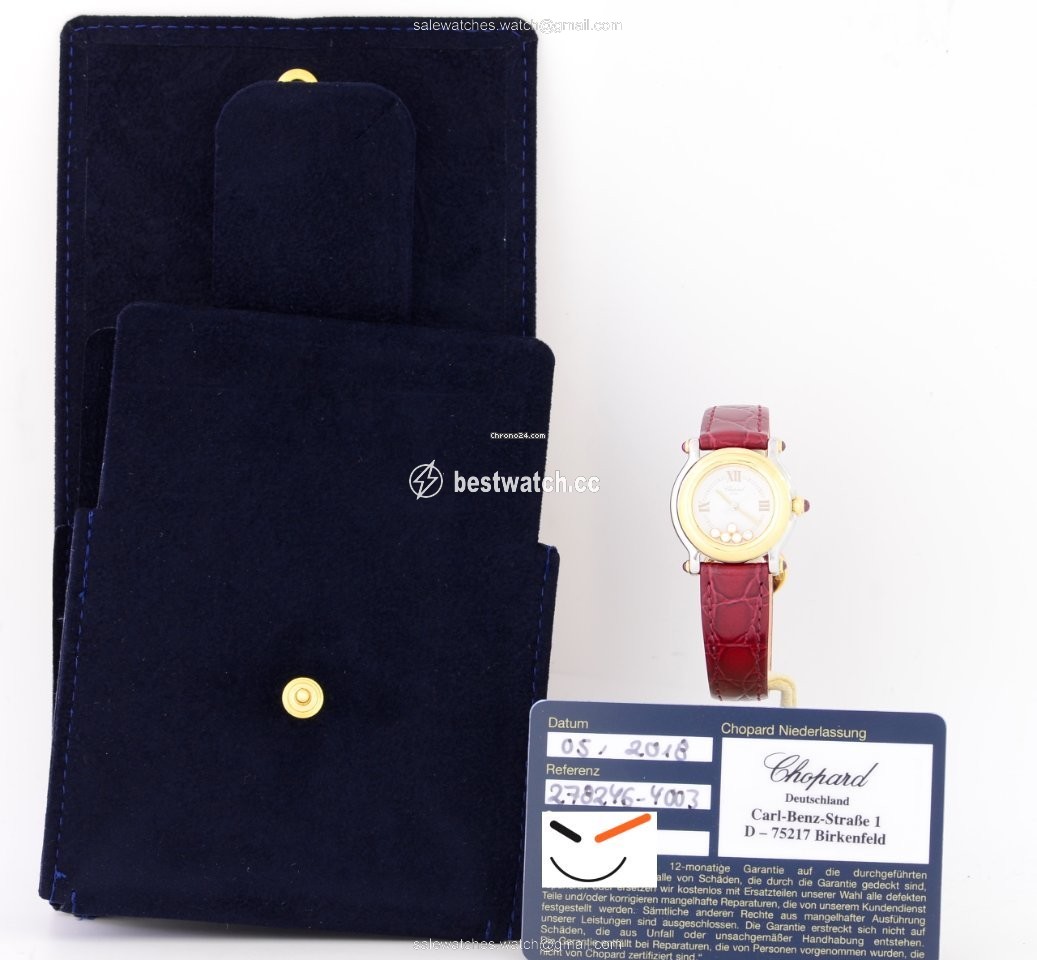 IMG_9085 Chopard Happy Sport Womens watch Quartz Gold Steel 27 8246-21 Replica 2