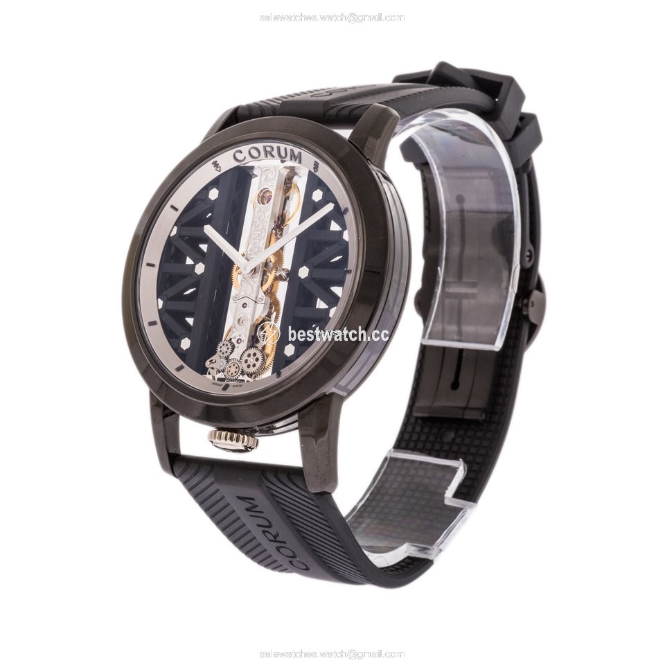 IMG_9085 Corum Golden Bridge Mens watch Unisex Manual winding Titanium B113 03832 Replica 2