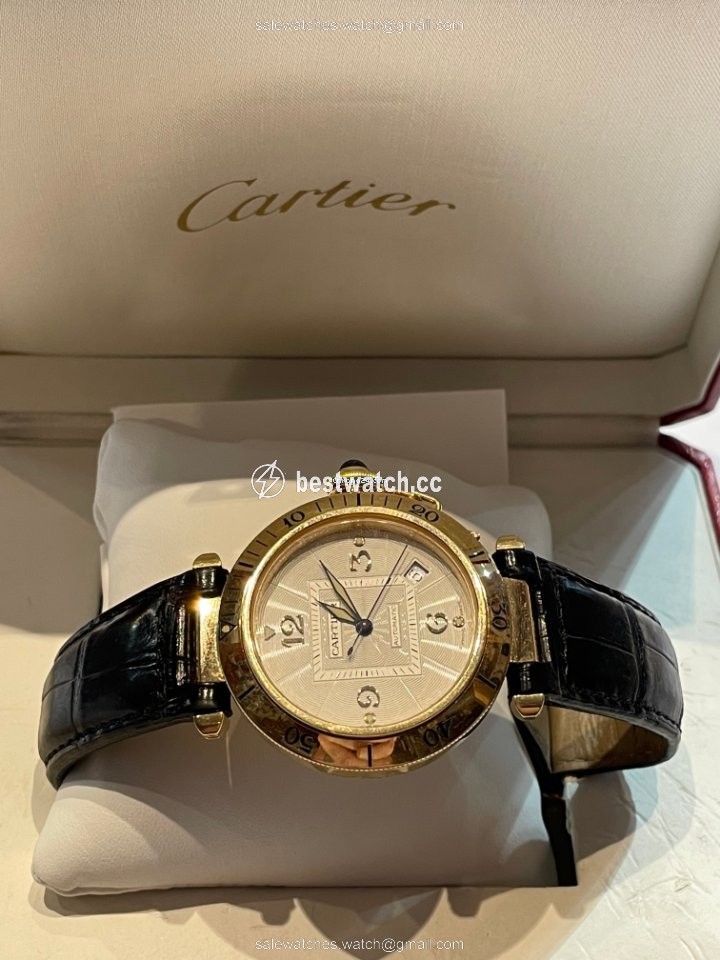 IMG_9085 Cartier Pasha Mens watch Unisex Automatic Yellow gold 2392 Replica 2