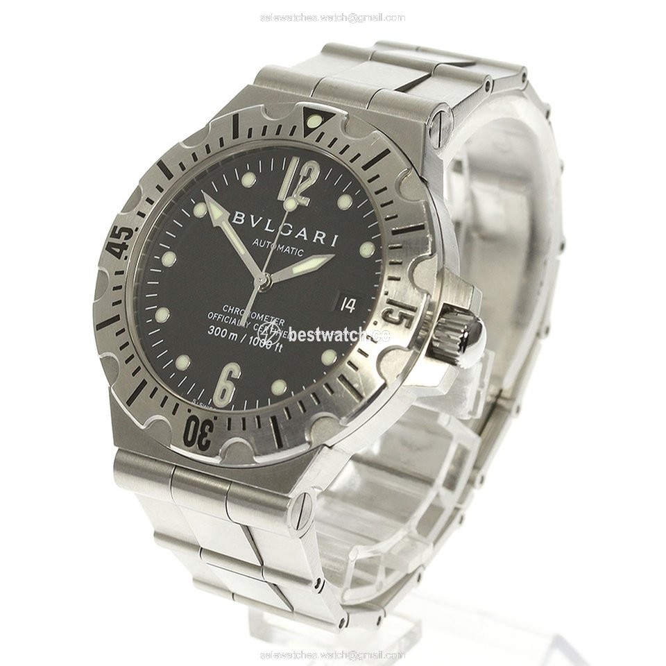 IMG_9085 Bulgari Diagono Mens watch Unisex Automatic Steel SD40S Replica 2