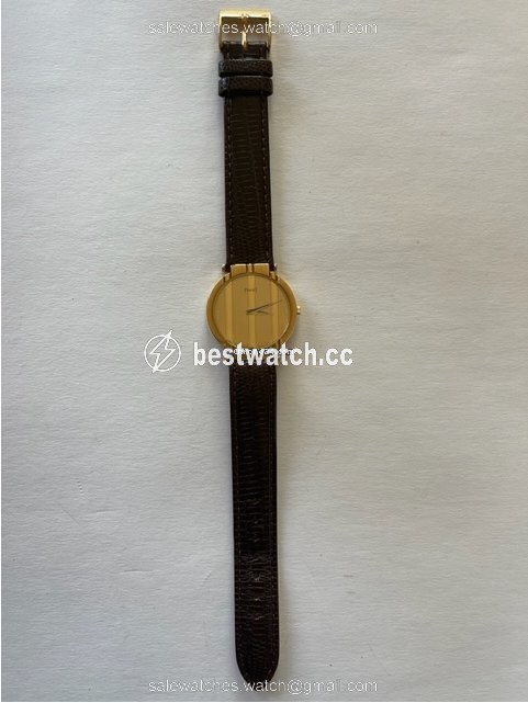IMG_9085 Piaget Polo Mens watch Unisex Quartz Yellow gold 8673 Replica 2