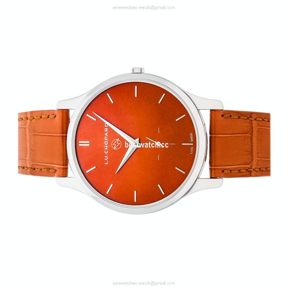 Chopard L.U.C Mens watch Unisex Automatic White gold 161920-1005 Replica 2