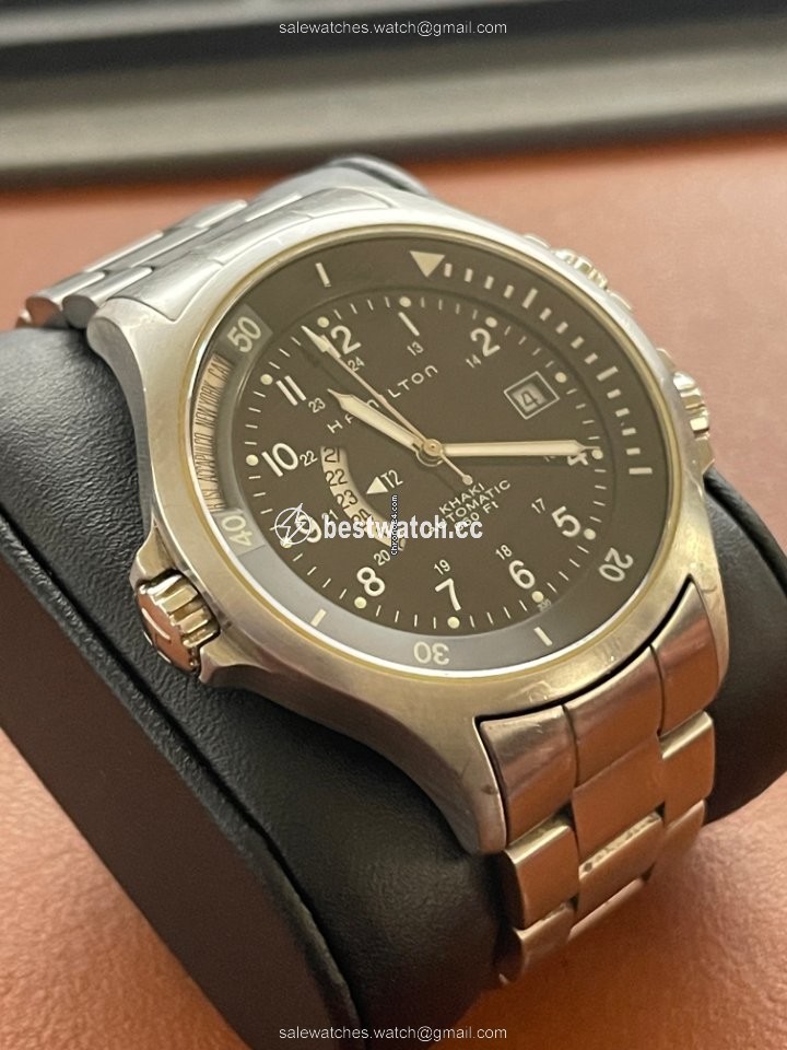 IMG_9085 Hamilton Khaki Navy Mens watch Unisex Automatic Steel H77615133 Replica 2