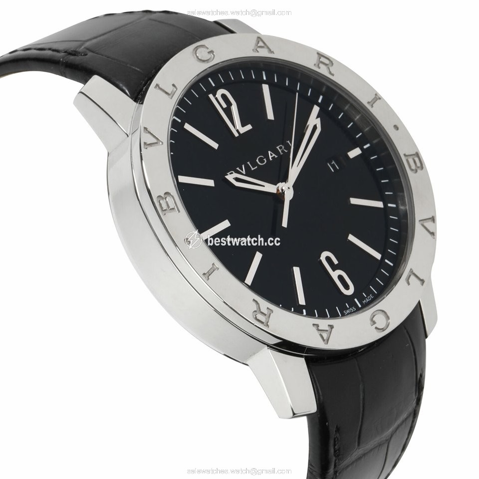 Bulgari Bulgari Mens watch Unisex Automatic Steel 101867 BB 41 S Replica 2