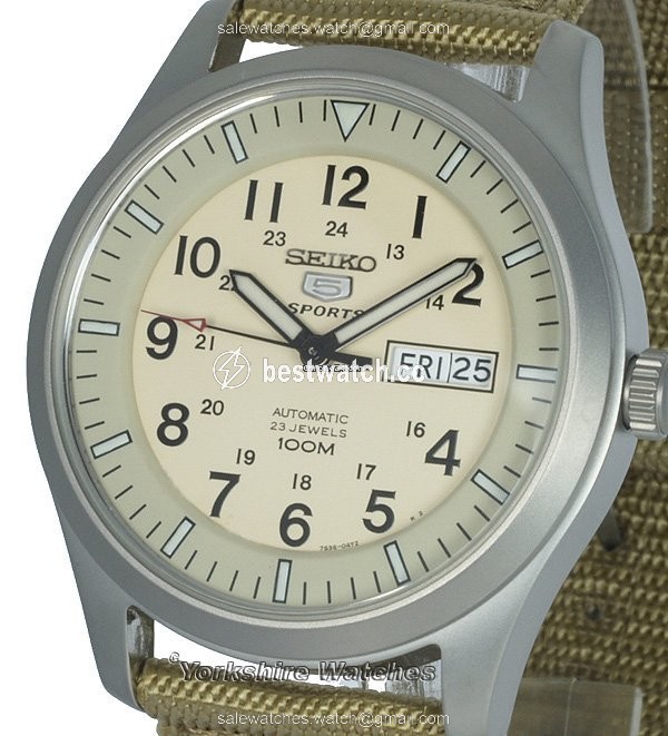 IMG_9085 Seiko 5 Sports Mens watch Unisex Automatic Steel SNZG07K1 Replica 2